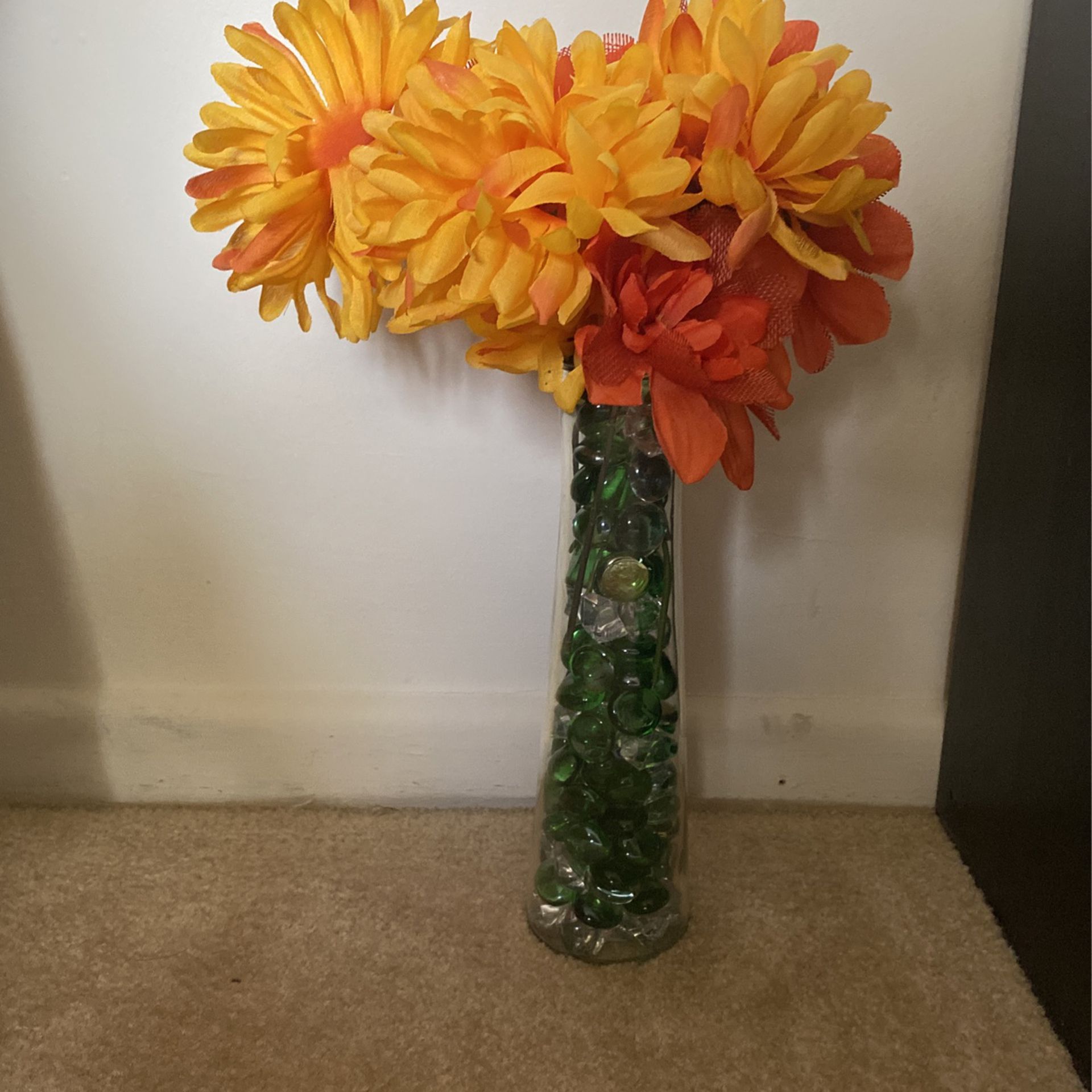 Artificial Flower With Vase