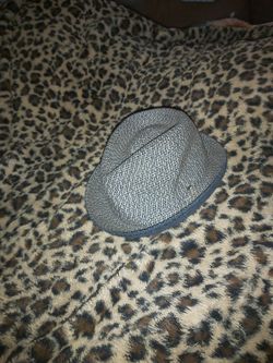 Bailey Fedora Hat Sz. Lg. 59cm  Navy Blue, Brown N White