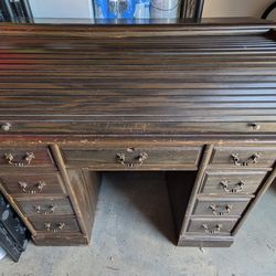 Antique Roll Up Desk