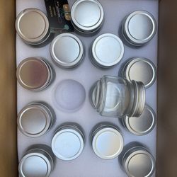 Mason Jars 8oz With Silver Lids