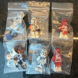 Lego Star was clone trooper minifigures