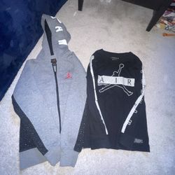 Jordan Hooded Zipper up & tee Shirt