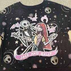 Nightmare Before Christmas Jake & Sally Sweatshirts Size 6x & 7/8