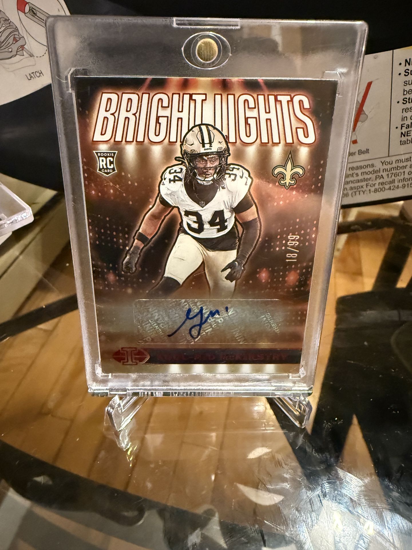 Bright Lights, Kool-Aid Mckinstry Auto Rookie Card /99