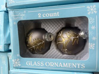 Vintage Christmas House Snowflake Glass Tree Ornament Must But Multiple Boxes