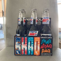 Shaq collectible Pepsi bottles