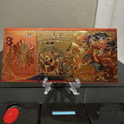 24k Gold Foil Plated Nami One Piece Banknote