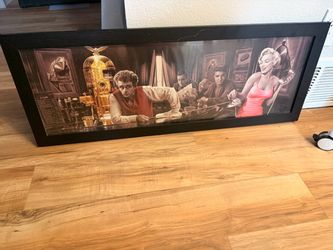 Classic Hollywood Icons Framed Art Print