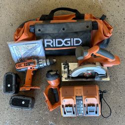 RIDGID Cordless Power Tool Combo Kit