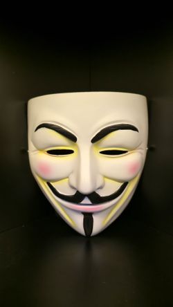 Real Porcelain Guy Fawkes ( V for Vendetta ) mask