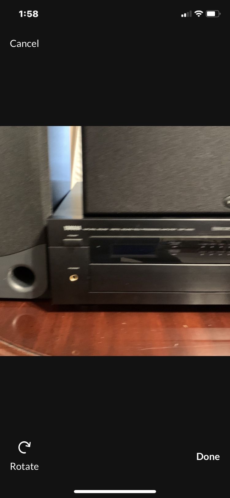 Audio System Yamaha Amplifier Polk Sony Fisher Speakers.