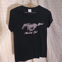 Women's T-shirt Ford Mustang Girl