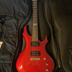ESP LTD F-50 Cherry Red w/ 15W Peavey Vypyr Amp