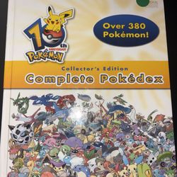 10th Anniversary Pokédex Collectors Hardcover Book. 