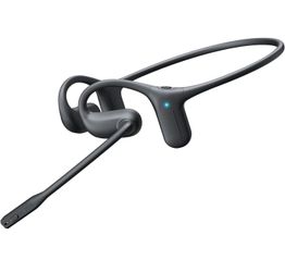 Open Ear Headphones with Mic, Bluetooth Headphones with MicMute-Matte Black