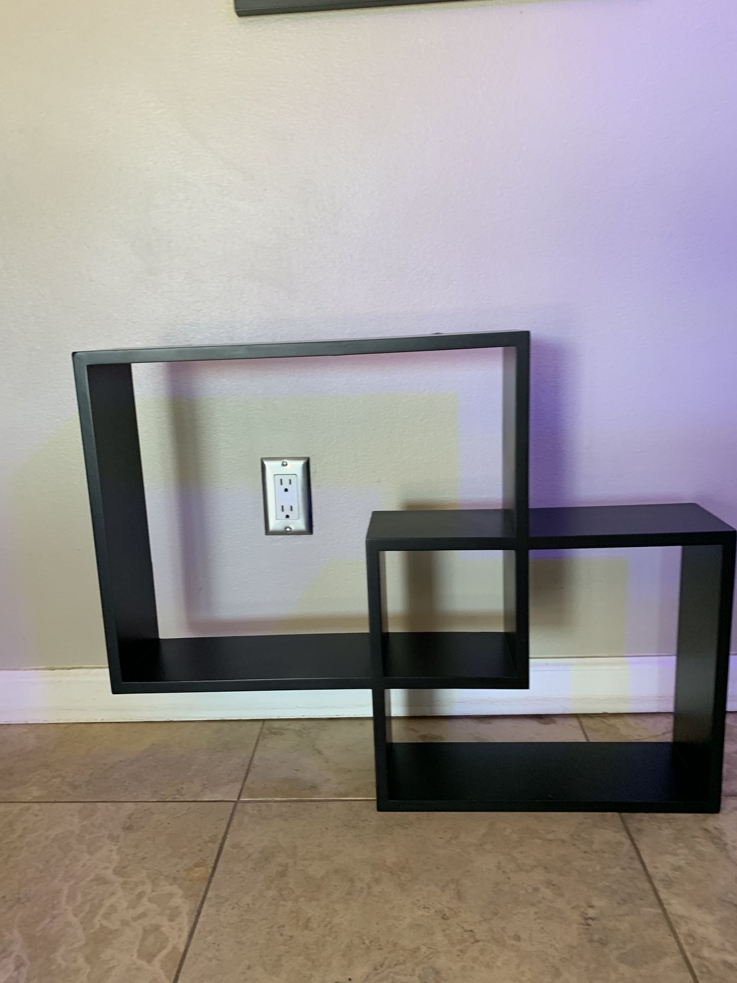 Shelf- Wall Mount-Black Wood