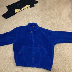 Vintage polo sport jacket  Medium  26’ top to bottom 26’ pit to pit  Harley Davidson Tommy Hilfiger  Yankees Knick’s  Mets  Dodgers  90’s Lakers 
