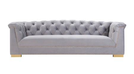 91" Performance Velvet Sofa  (TOFARAH) $999 DELIVER AVAILABLE