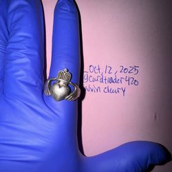 Sterling Silver Claddagh Ring (Irish Promise Ring)