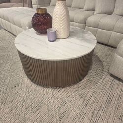 Marble round coffee table new