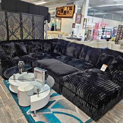 🛋️NEW!! Corduroy Sleeper Sectional Sofa STILL IN BOX 📦 