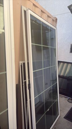 single hung 3ft by 4,6 inches nail on & slider door 8 feet by 8 feet with grides 700$