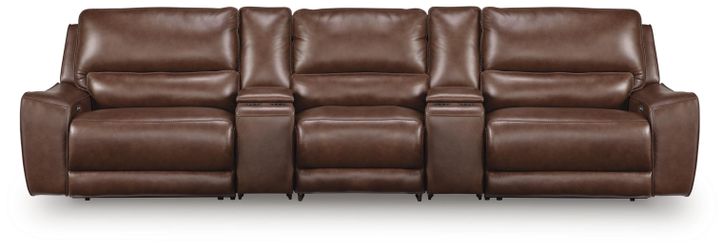 DeepWakes Canyon 5-Piece Reclining Sectional with Storage Consoles
