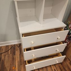 Small White Dresser 36.25" Tall x 16" Long x 24" Wide