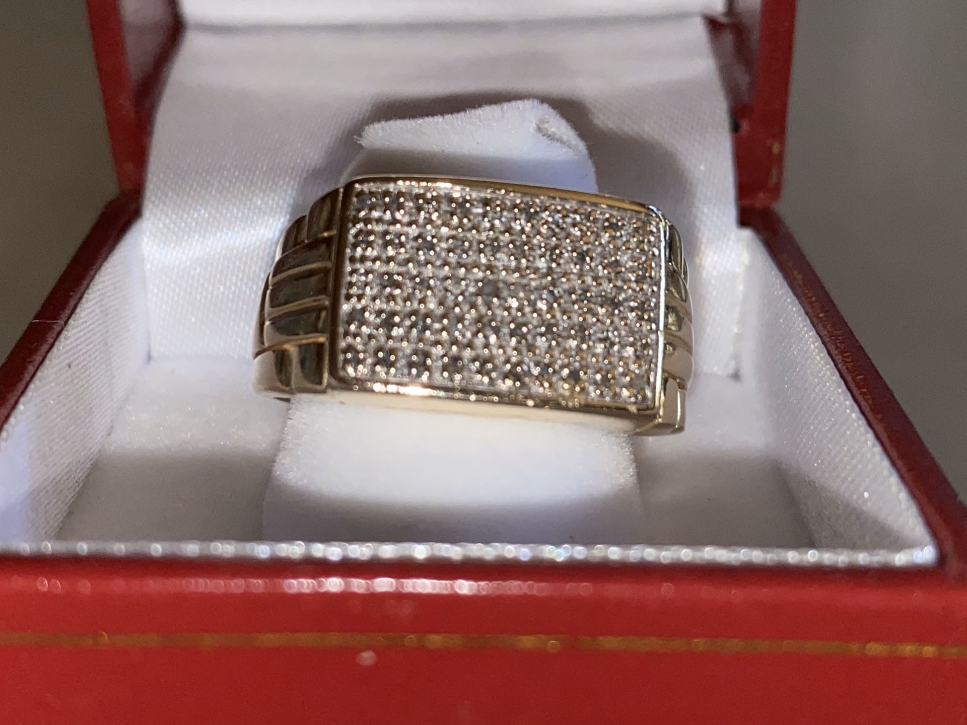 10k real gold ring real diamonds