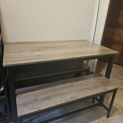 3 Piece Table & Bench 