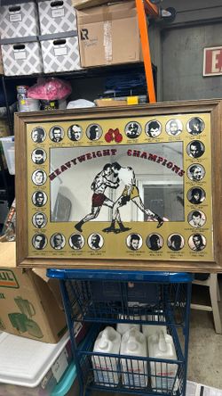 Heavyweight Champions Vintage Mirrored 1882 - 1974 Ali Forman Liston