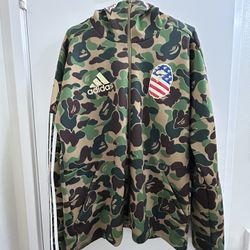 BAPE x ADIDAS SB SHARK HOODIE SZ. LARGE