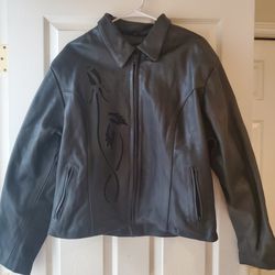 Custom Women's Leather Motorcycle Jacket