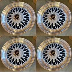 New 18 Inch BBS Super RS Style Rims Wheels 18x8 +35 (5x100, 5x114.3)