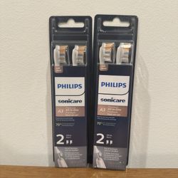 Philips Sonicare A3 Premium All-in-One Brush Heads (Total of 4) - White **Brand New**