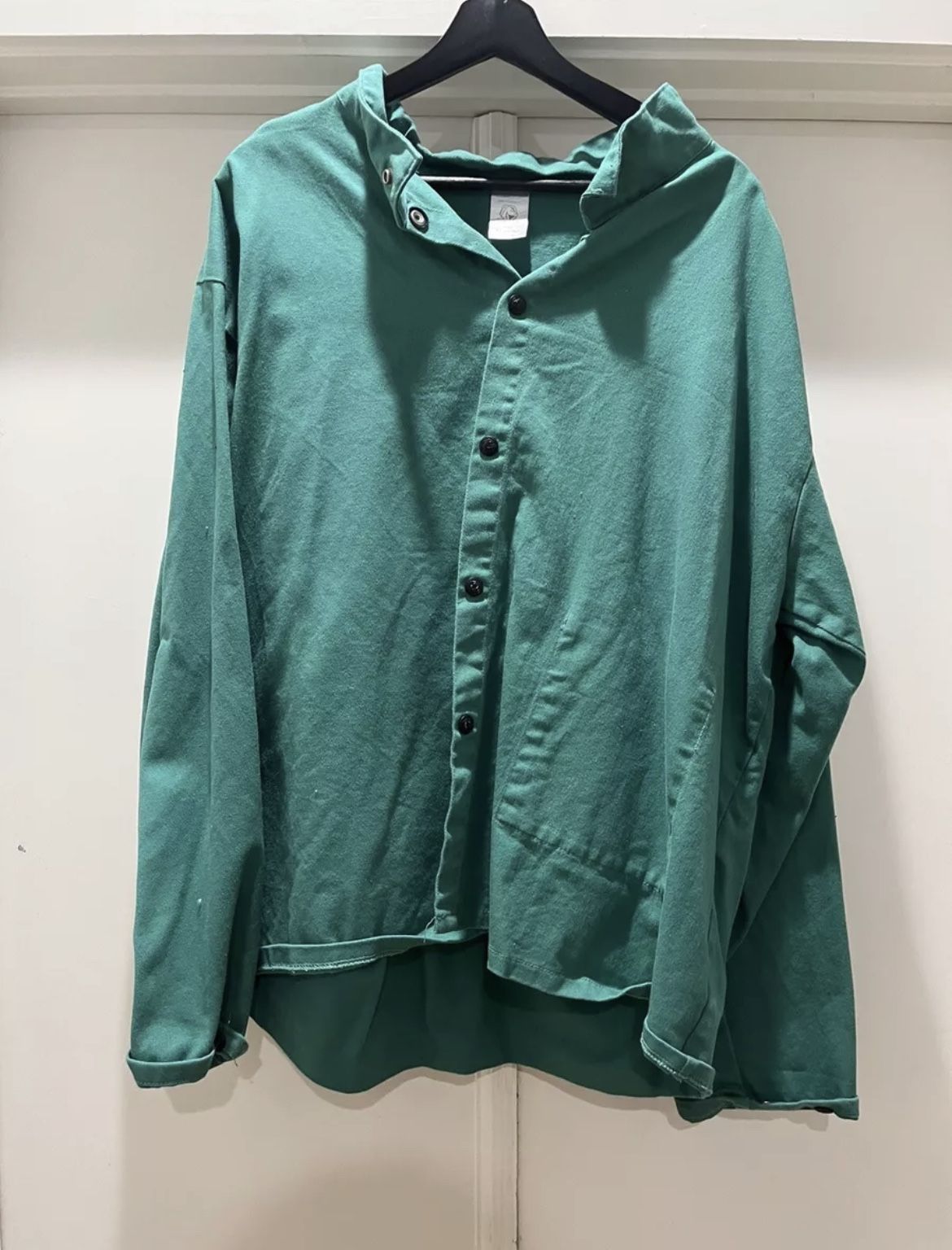 FR Black Stallion Canvas Welding Jacket Large Snap Front Shirt F9-30C