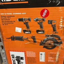 Ridgid 18v 5 Tool Kit -tool Only No Batteries Or Charger $300 (financing Available) 