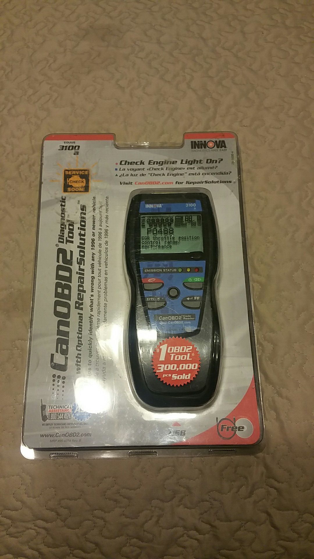 Innova Canobd2 Diagnostic Tool model 3100 for Sale in Marietta, GA