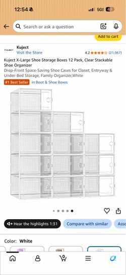 X-Large Shoe Storage Boxes 9 Pack