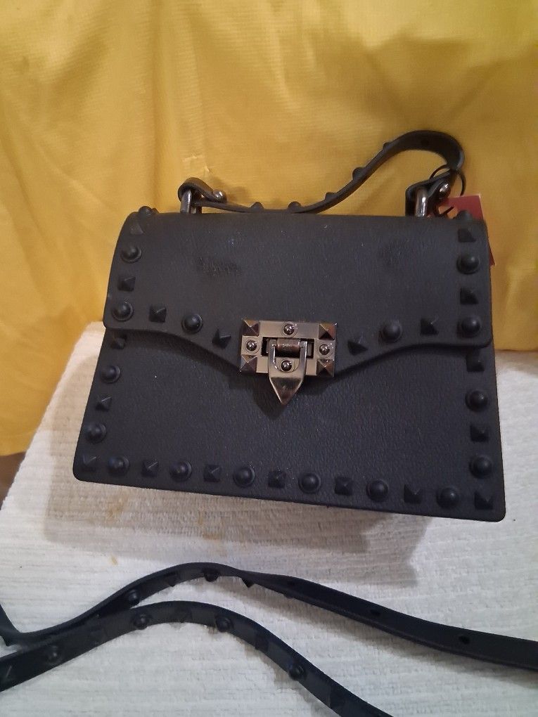 Jelly PVC Cross Body Bag With Strap & Latch