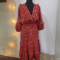 Romantic Luxe Red dress  Size 10 