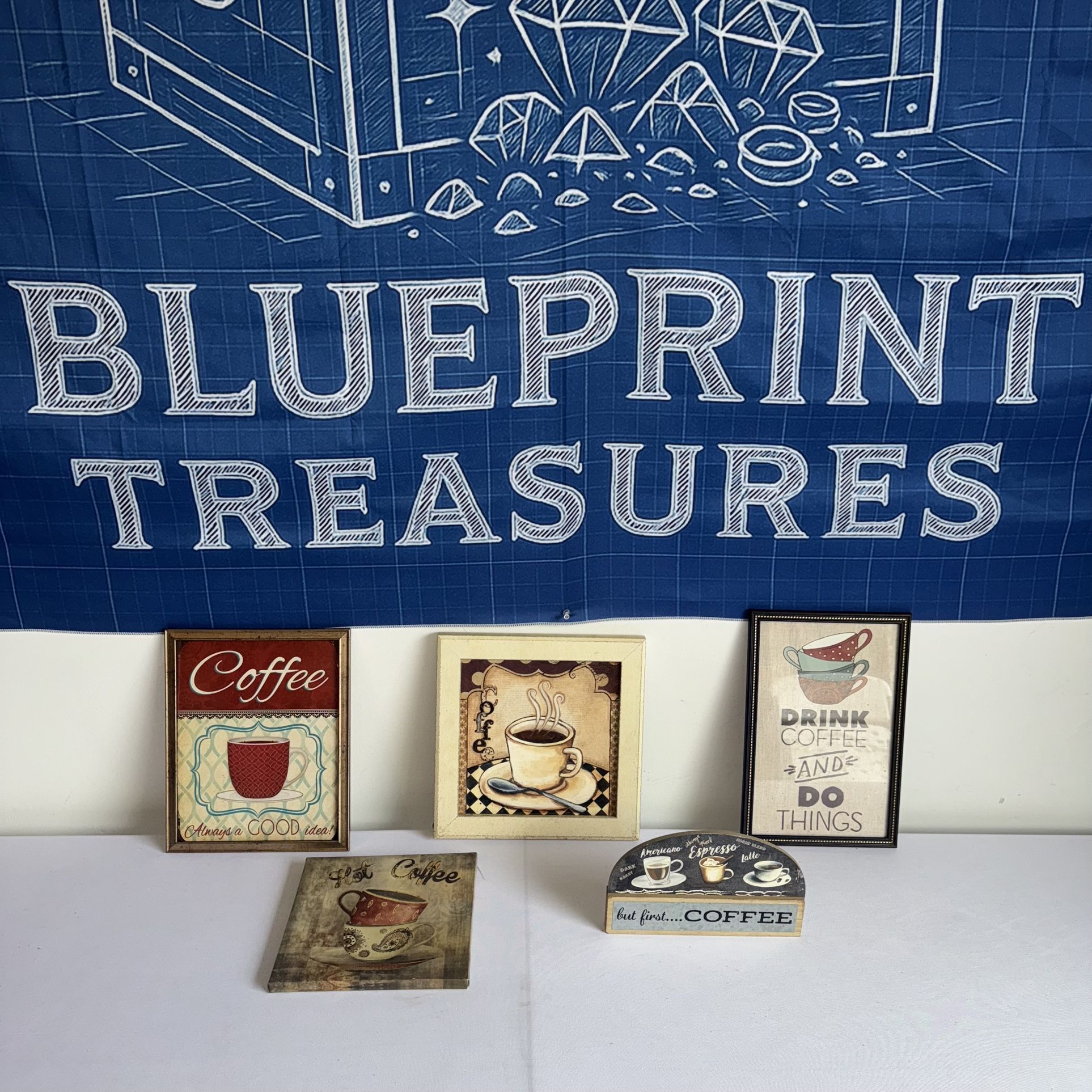 ☕️ COFFEE LOVER’S DECOR BUNDLE – 5-Piece Set! 🖼️✨