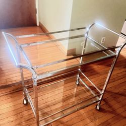 Mirrored Shelf Bar Cart carritos de bebidas