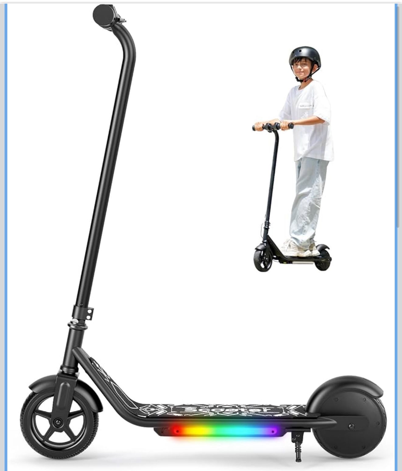 Electric Scooter for Kids（Black）