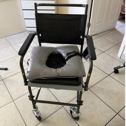 Wheelchair With Commode 