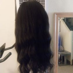 24 inch unice V part wig