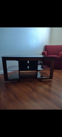 Tv Stand- Glass & Wood