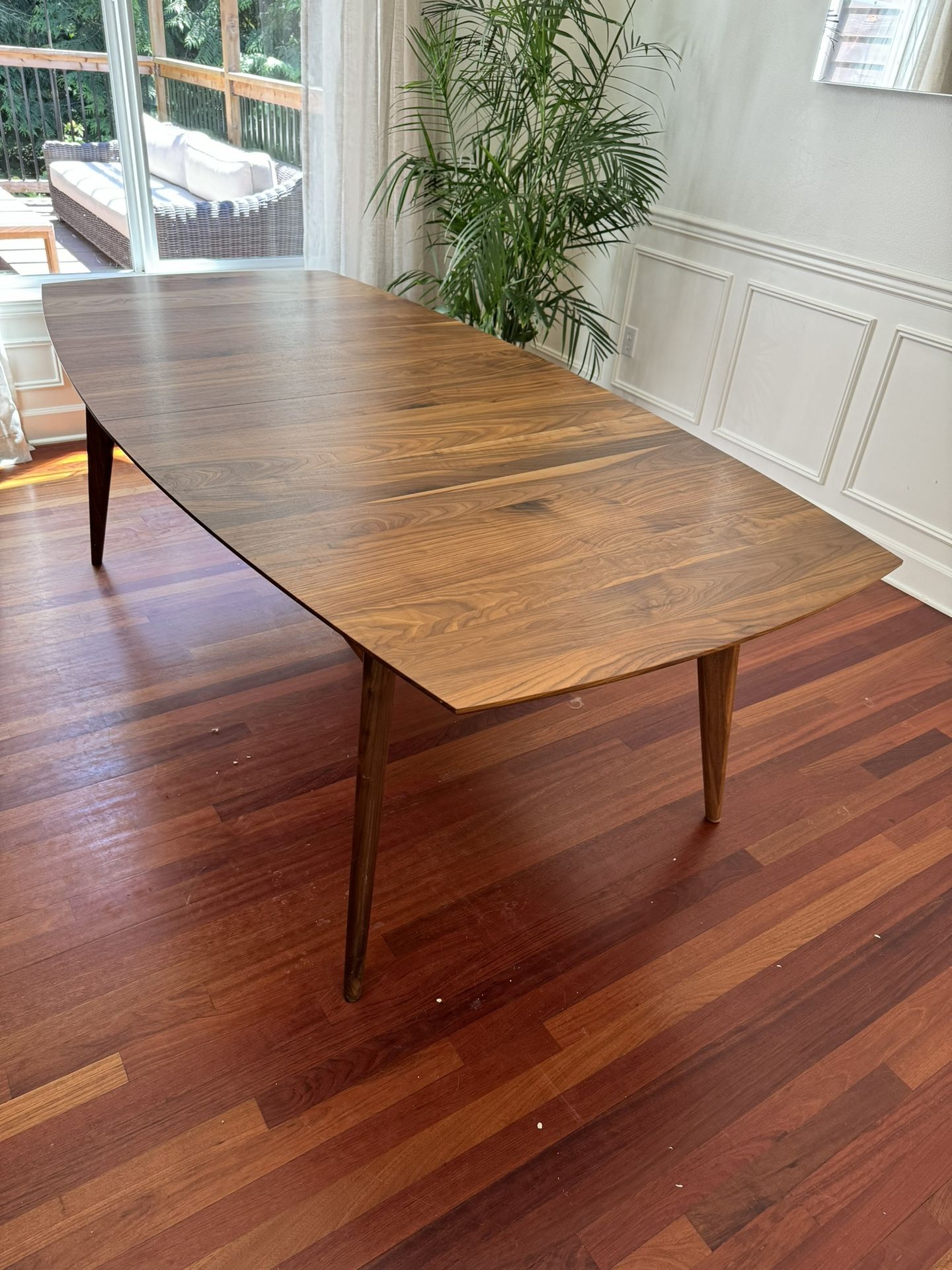 Room & Board Ventura Extension Table Walnut 84w 42d