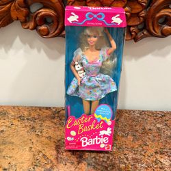 Vintage 1995 Special Edition Easter Basket Barbie Doll by Mattel