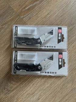 4 Heavy Duty Utility Knife, Retractable Box Cutter+blades